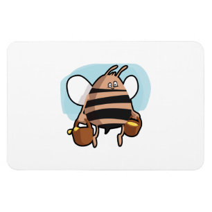 Bee cartoon magnet