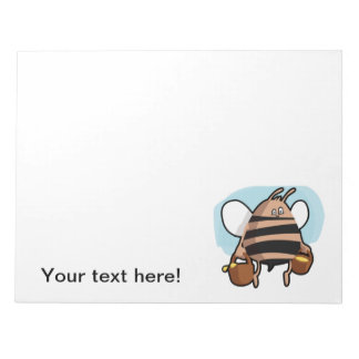 Bee cartoon notepad