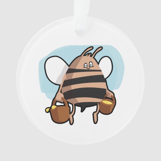 Bee cartoon ornament (Front)