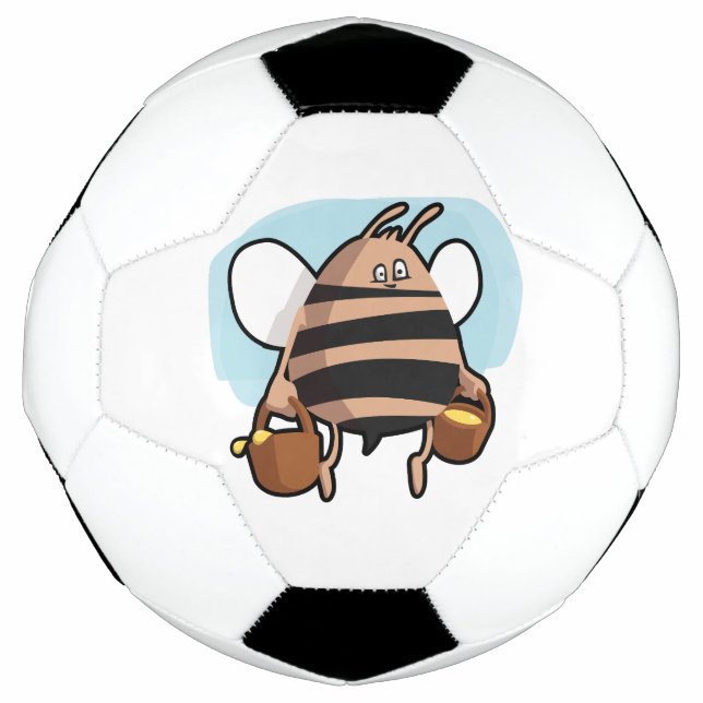 Bee cartoon soccer ball (Front)