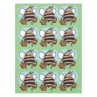 Bee cartoon tablecloth