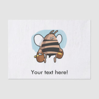 Bee cartoon tissue paper