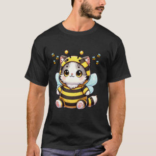 Bee Cat BeeCat Cute Funny Kitten Cat Dressed As A T-Shirt