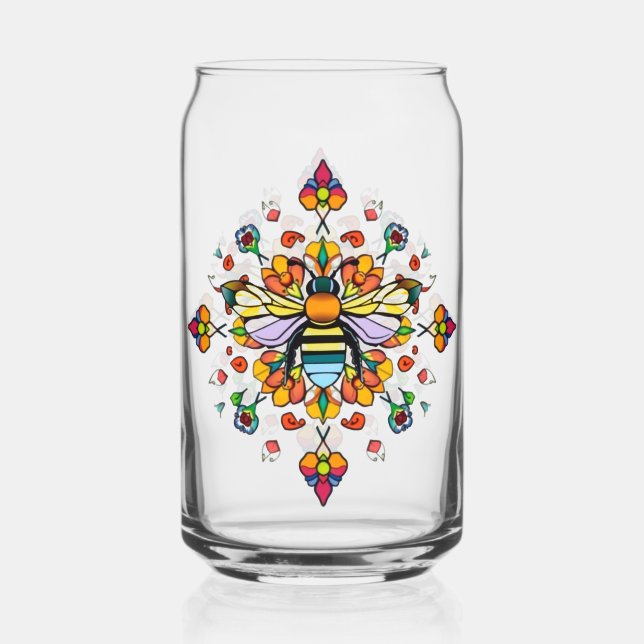 Bee Cathedral Drinkware Set Can Glass (Front)