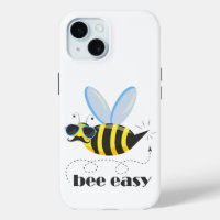 Bee character with moustache sunglasses Bee Easy