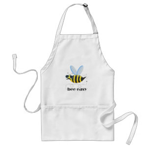 Bee character with moustache sunglasses Bee Easy Standard Apron