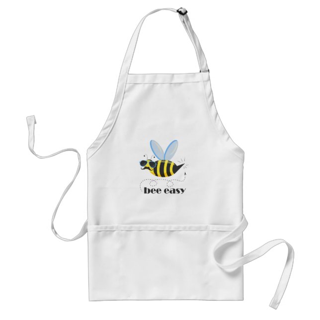 Bee character with moustache sunglasses Bee Easy Standard Apron (Front)