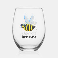 Bee character with moustache sunglasses Bee Easy