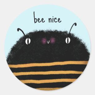 Bee Classic Round Sticker