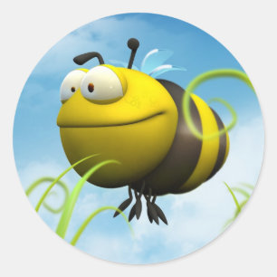 Bee Classic Round Sticker