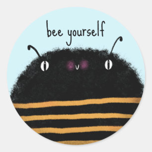 Bee Classic Round Sticker