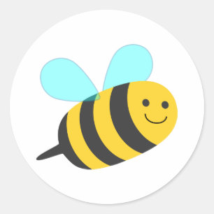 Bee Classic Round Sticker