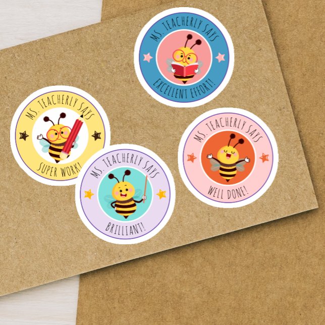 Bee Classroom Reward Student Achievement Teacher (Bee Classroom Reward Student Achievement Teacher Sticker)