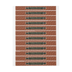 Bee Colony Honey Jar Lid Chestnut Brown Wrap Around Label