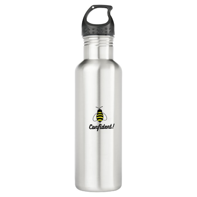 Bee Confident Water Bottle (Front)