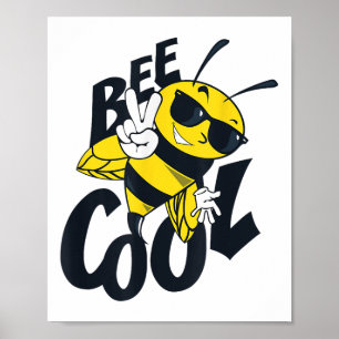 Bee Cool Design Plush Mords Environmental Protecti Poster