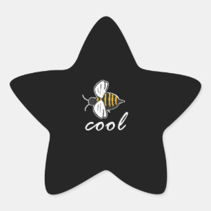 Bee Cool Funny Bee Lover Gift Bee Keeper Gifts Star Sticker