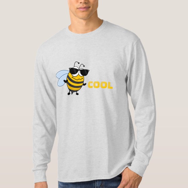 Bee Cool | Funny Trendy Bee Customisable Men's T-Shirt (Front)