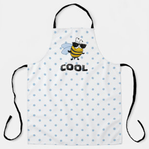 Bee Cool   Funny Trendy Bee Polka Dot Personalised Apron