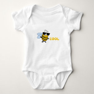 Bee Cool Funny Trendy Bee Template Baby Bodysuit