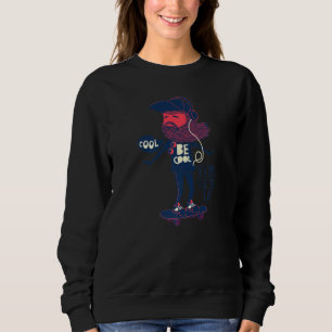 Bee Cool With New York City Hipster Skater Graphic Sweatshirt