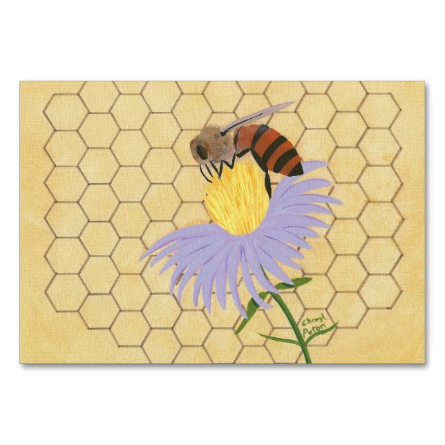 Bee Custom Insect Reading Flashcards Table Number (Front)