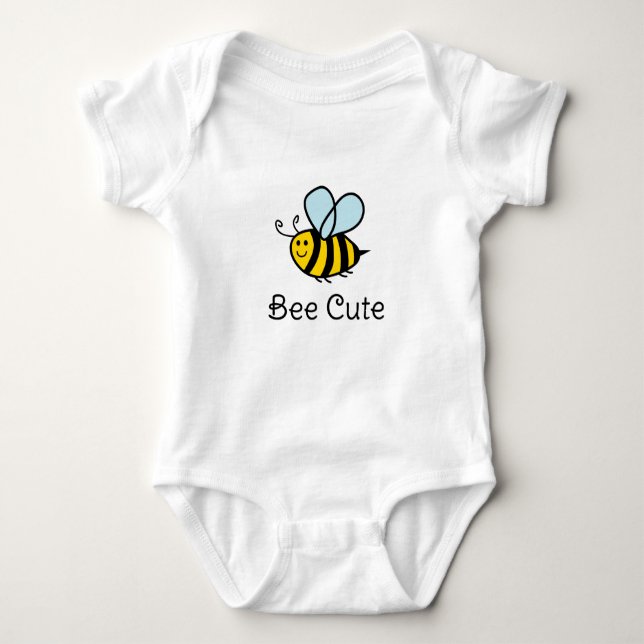 Bee Cute baby bodysuit for newborn child (Front)