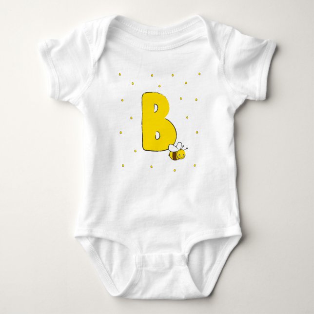 Bee Cute Cartoon Kids Baby Baby Bodysuit (Front)