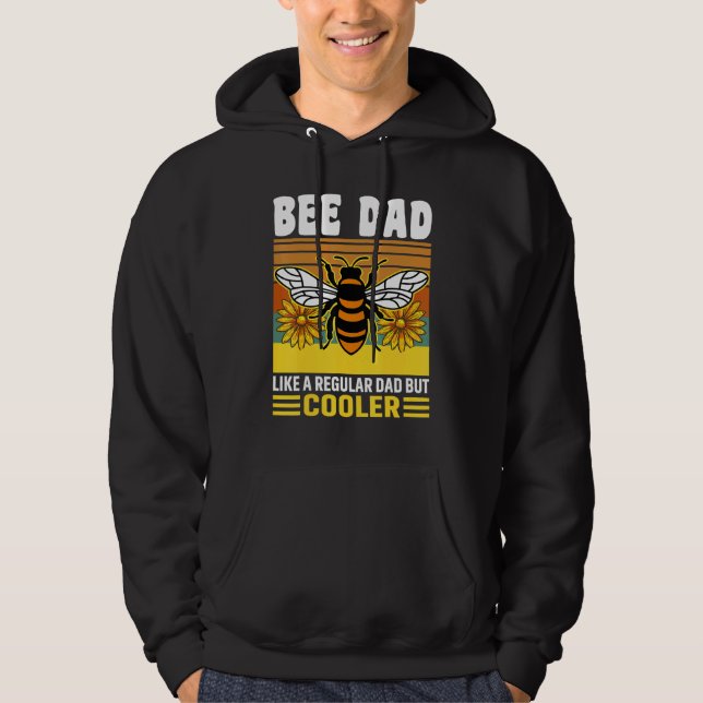 Bee Dad  Beekeeping Dad Great Present For Father's Hoodie (Front)