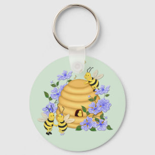 Bee Dance Key Ring