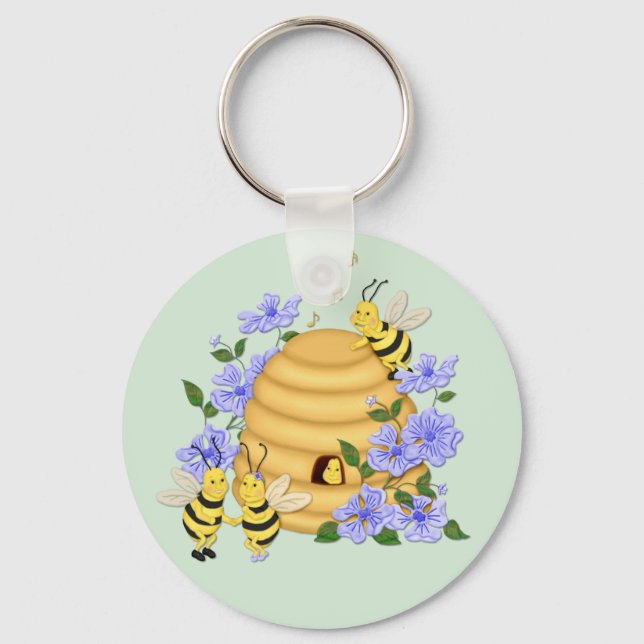 Bee Dance Key Ring (Front)