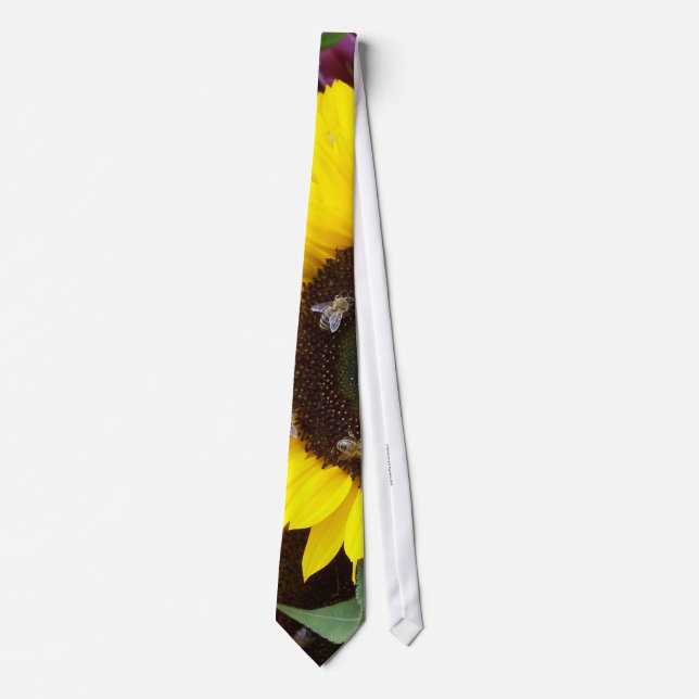 Bee Dance on a Sunflower Day Tie (Front)