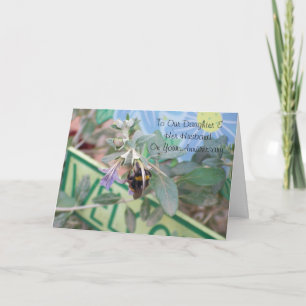 Bee Daughter And Husband Personalised Anniversary Card