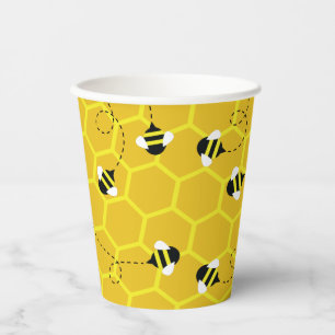 Bee Day Cute Kid's Birthday Paper Cups