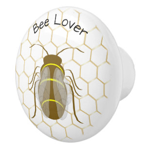 Bee Design Personalised Ceramic Knob