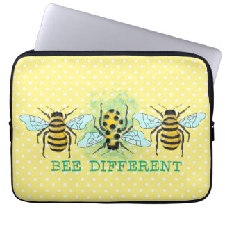 Bee Different Bumble Bee Trio  Laptop Sleeve