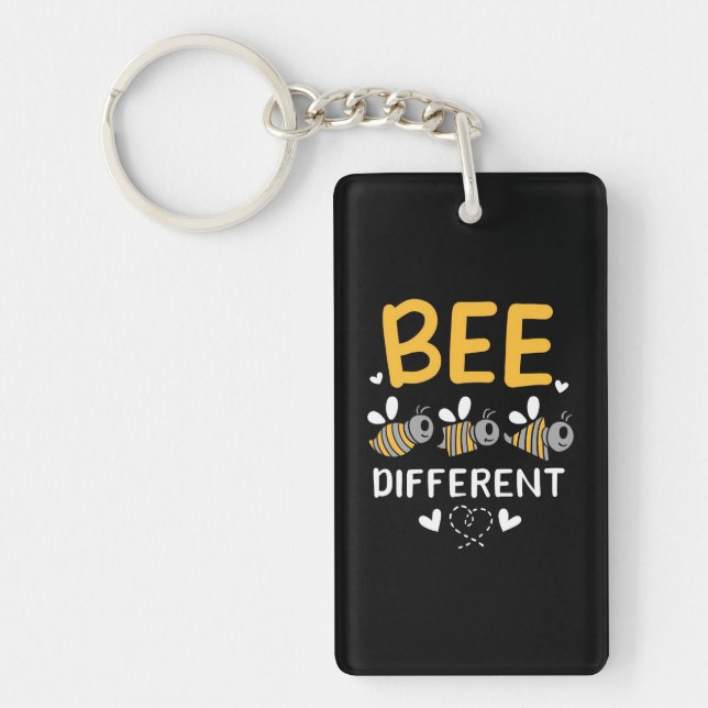 Bee Different Key Ring (Front)