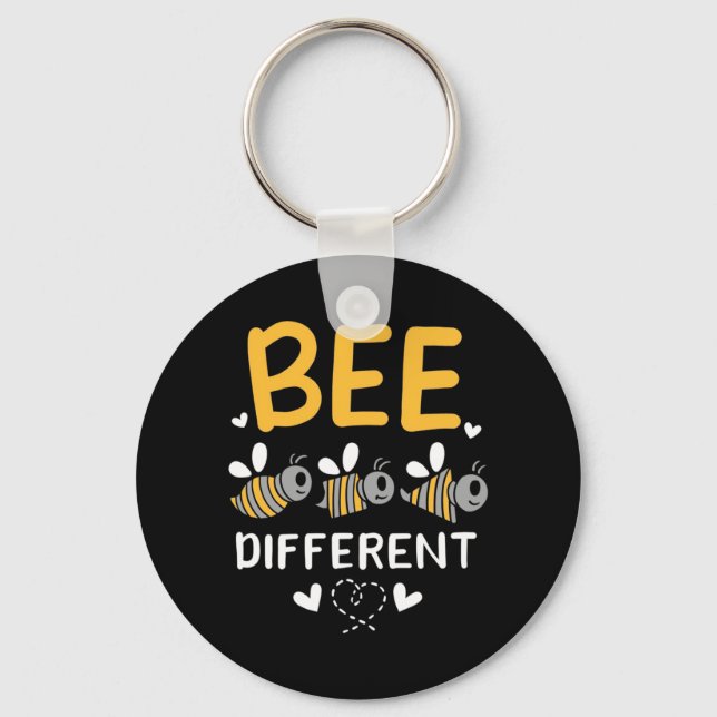 Bee Different Key Ring (Front)