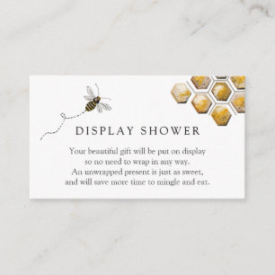 Bee Display Shower Enclosure Card