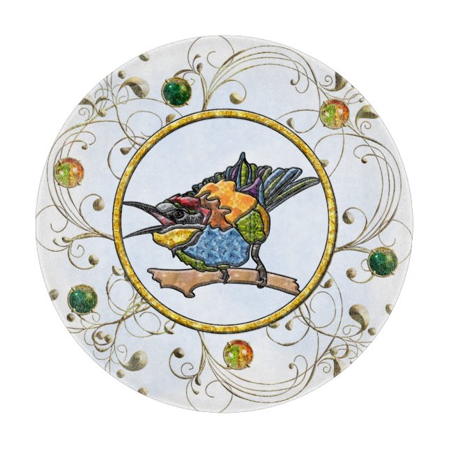 Bee Eater Bird Cutting Board (Front)
