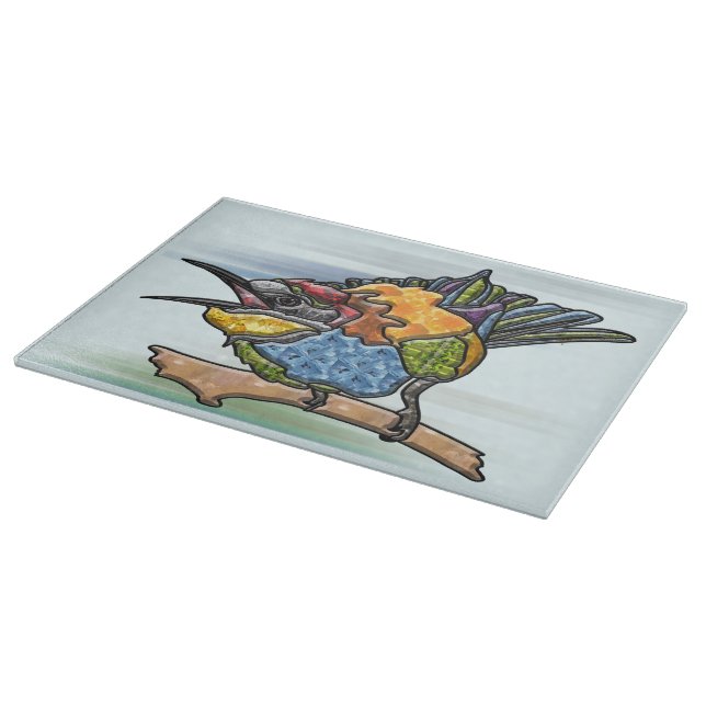 Bee Eater Bird Cutting Board (Corner)