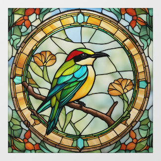 Bee eater Bird Faux Stained Glass Colourful Bird
