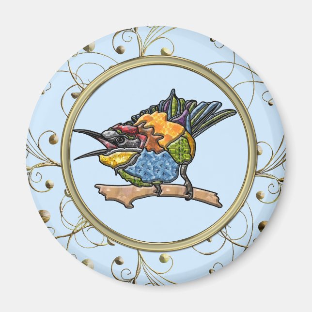 Bee Eater Bird Magnet (Front)