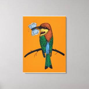 Bee eater canvas print