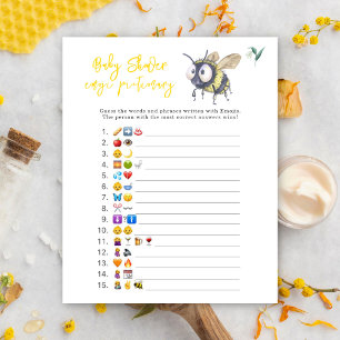 Bee - Emoji picture game baby shower