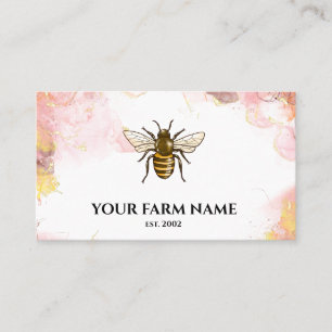 Bee Farm Beekeeper Apiarist Honeybees Honeycomb Bu Business Card