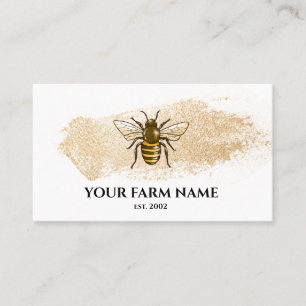 Bee Farm Beekeeper Apiarist Honeybees Honeycomb Business Card