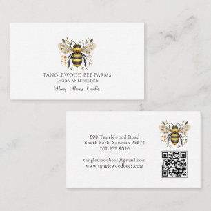 Bee Farm Floral Honey Products Business Card