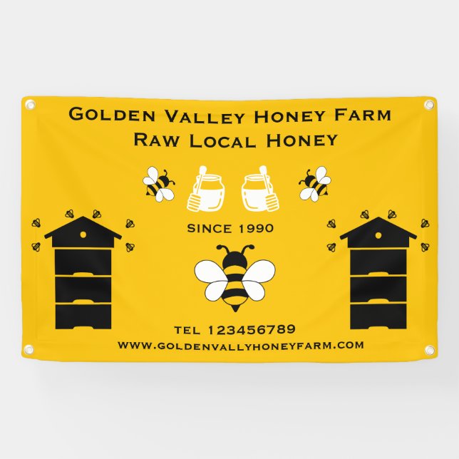 Bee Farmer Apiary Banner (Horizontal)