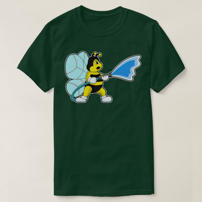 Bee Firefighter Fire extinguisher T-Shirt (Design Front)